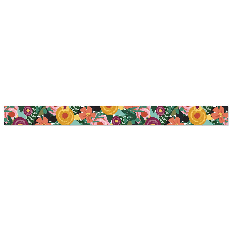 Carson Dellosa Education Grow Together Straight Borders, 3"x 3', Floral Garden, 6/Bundle (CD-108492-6)
