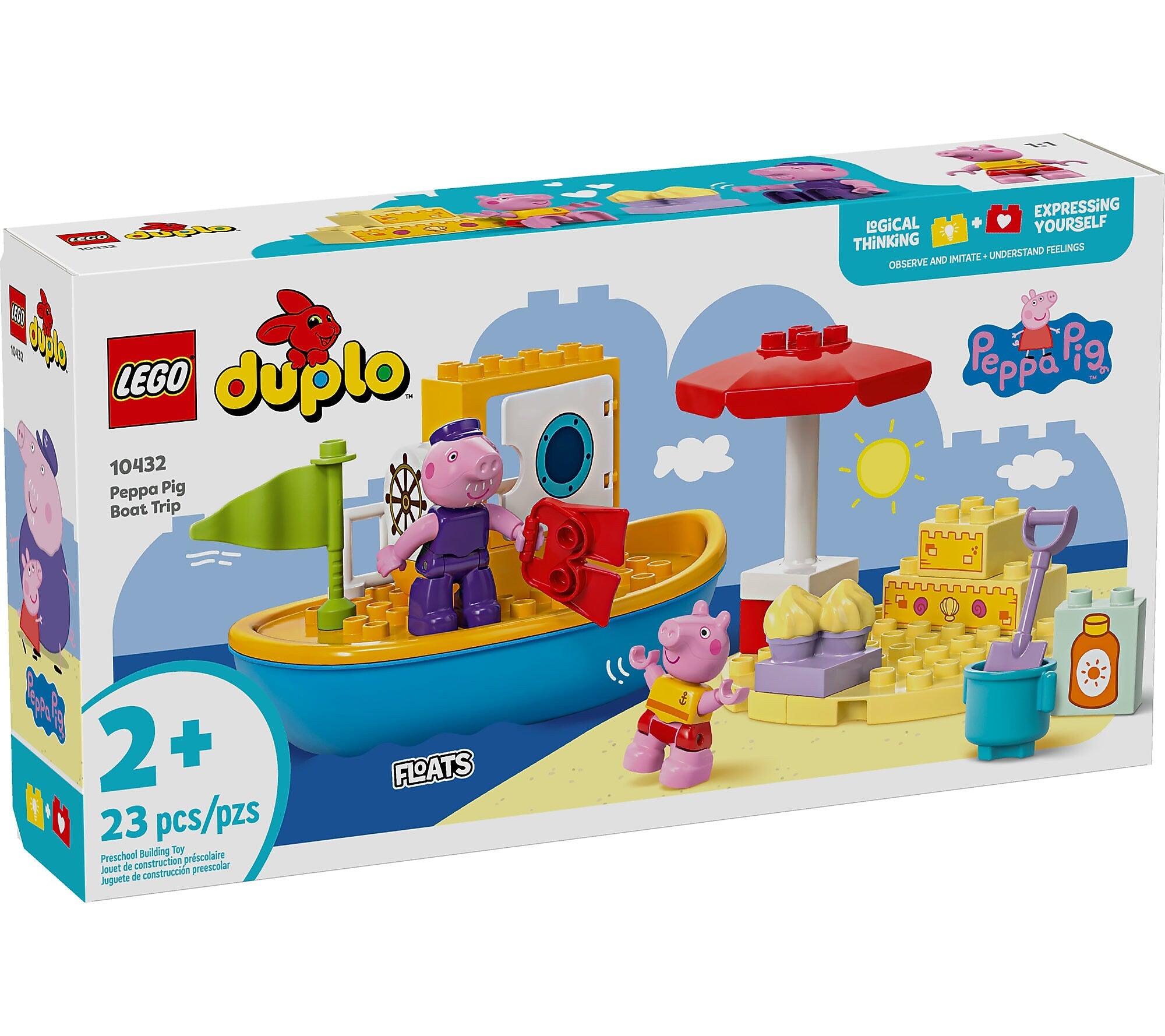 LEGO DUPLO Peppa Pig Peppa Pig Boat Trip, 23 Pieces (10432)