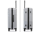 InUSA Resilience 28" Hardside Suitcase, 4-Wheeled Spinner, TSA Checkpoint Friendly, Silver (IURES00L-SIL)