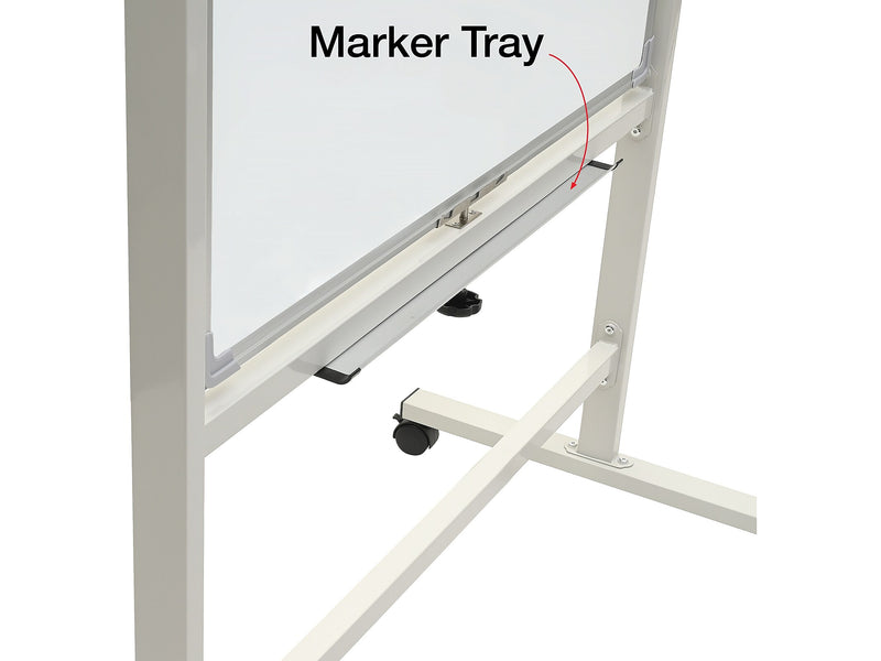 Excello Global Products Double Sided Magnetic Mobile Dry-Erase Whiteboard Easel, 36" x 42" (EGP-HD-0546)
