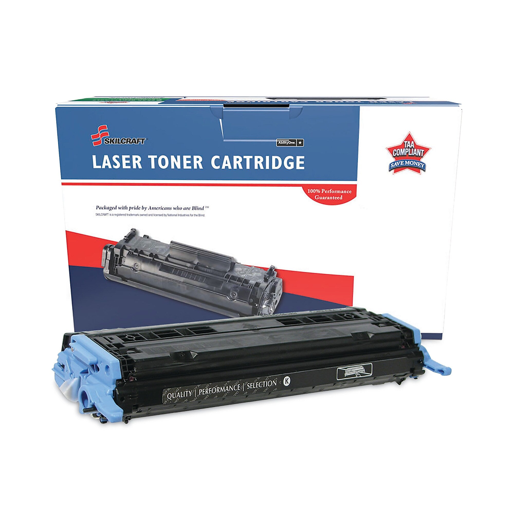 AbilityOne 7510016962218 Remanufactured Q6000A (124A) Toner, 2,500 Page-Yield, Black (NSN6962218)