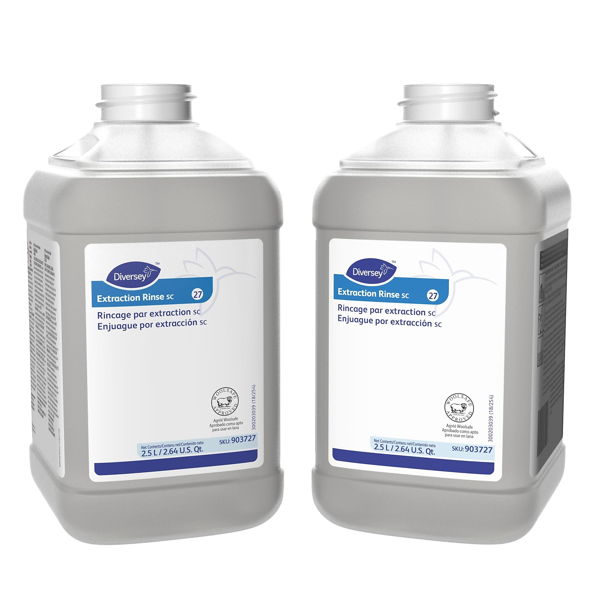 Diversey Floor Care Extraction Rinse, J-Fill, Fruity Floral Scent, 2.5 Liters, 2/Carton (903727)