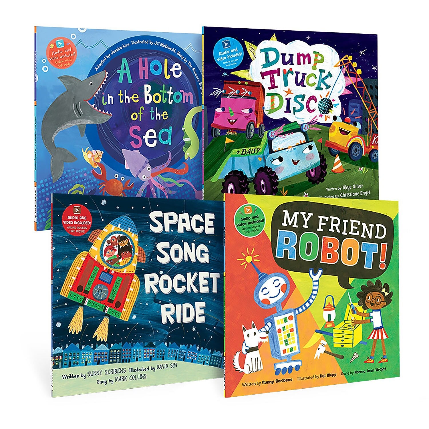 Barefoot Books Kindergarten STEAM Singalongs Book Bundle, 4/Set (BBK9798888593332)