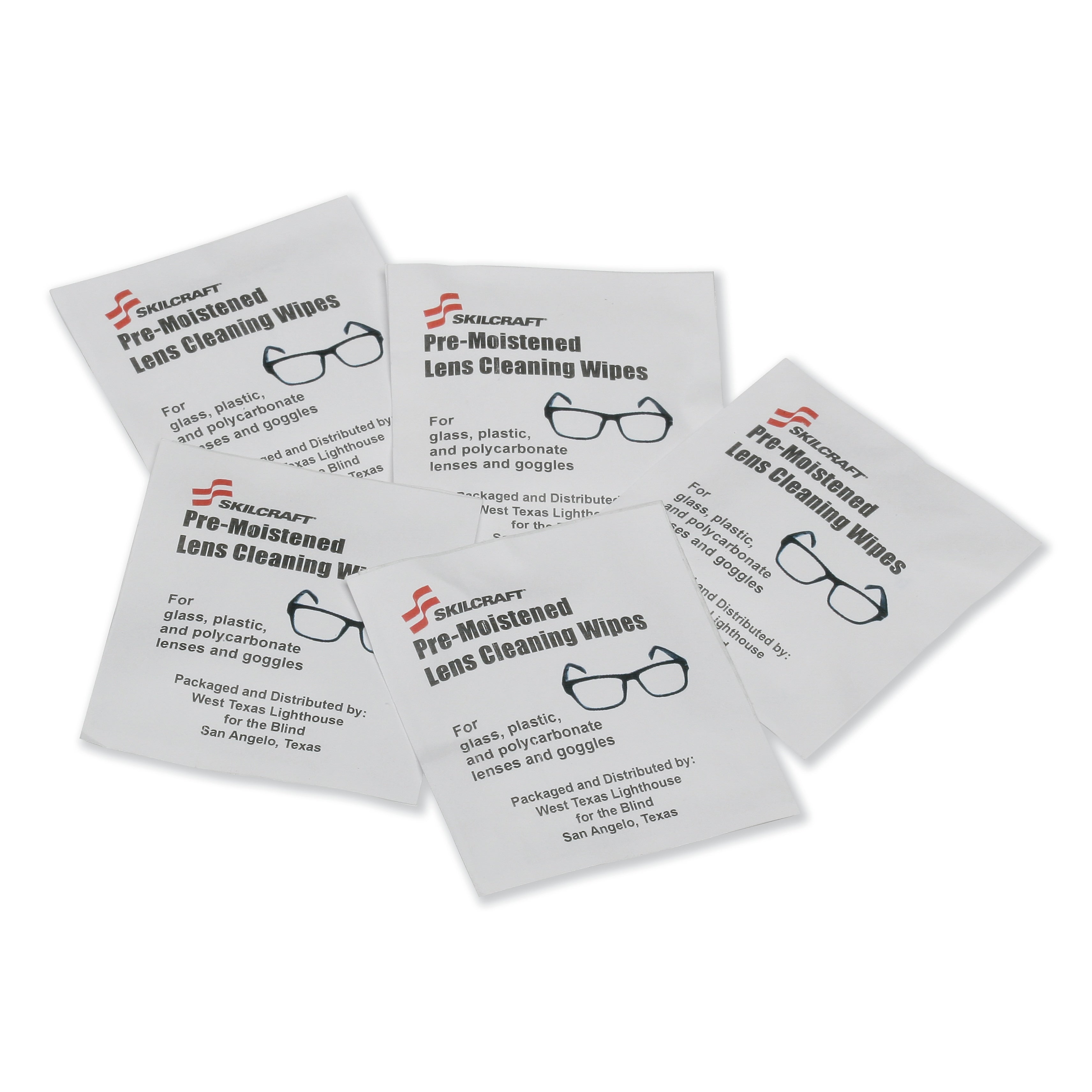 AbilityOne Lens Cleaning Wipes, 100/Box (7930016809882)