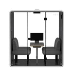FlexiSpot WorkCube Series Sound Absorbing 6 Person Privacy Booth, White (P6FW-KIT)