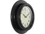 Infinity Instruments Retro Escape Wall Clock, Plastic/Glass, 9.75"Dia. (20305BK-4543)