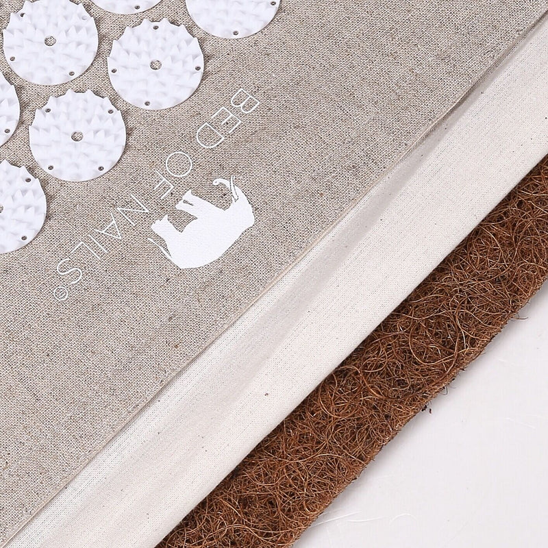 Bed of Nails ECO Acupressure Mat and Pillow Set, Beige (170020)