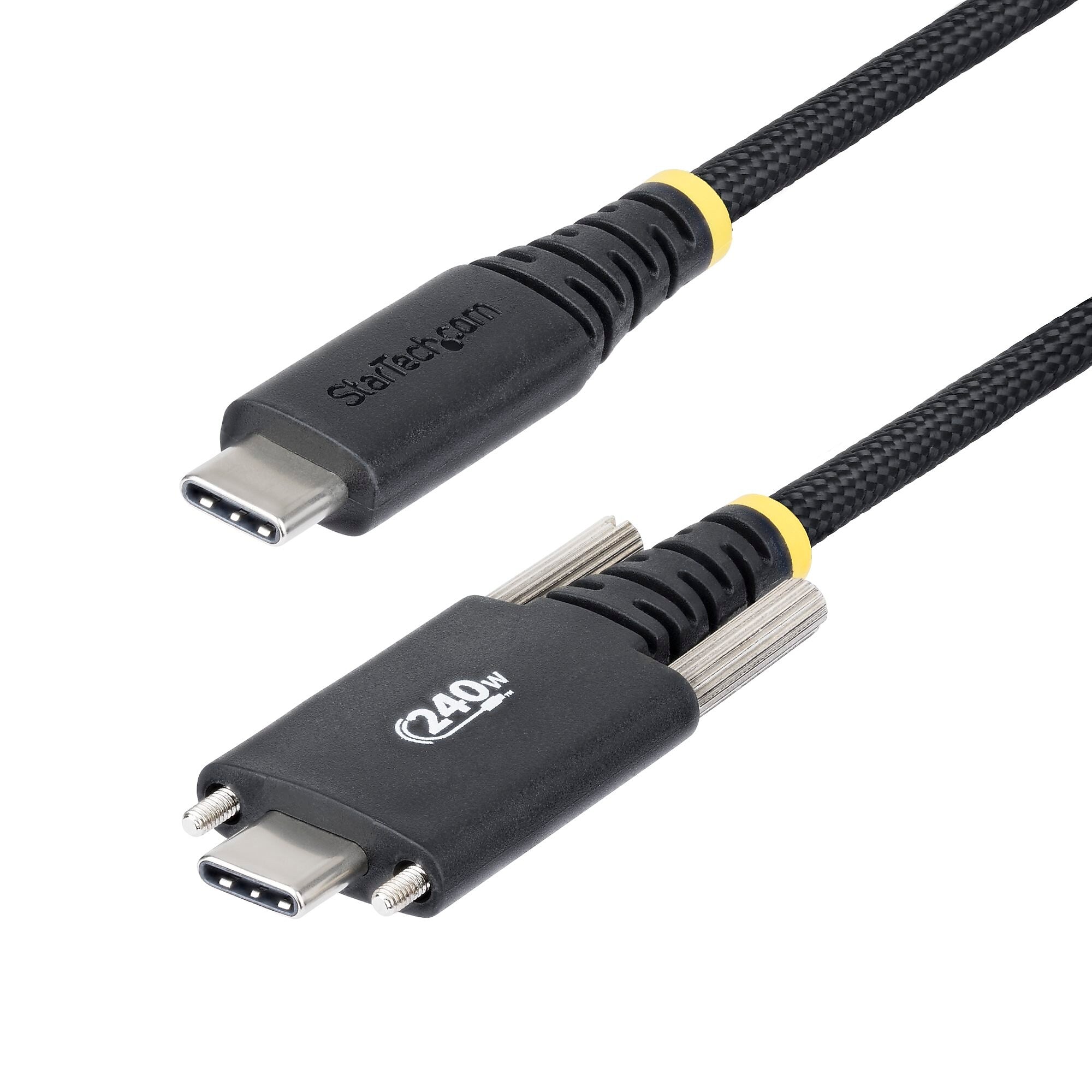 StarTech USB-C to USB-C Charging Cable, 10 ft., Black (S2CEPR3M-USBSL-CABLE)