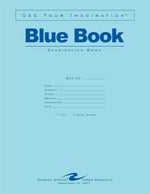 Roaring Spring Paper Products Exam Notebooks, 8.5" x 11", Wide Ruled, 4 Sheets, Blue, 600/Case (77515CS)