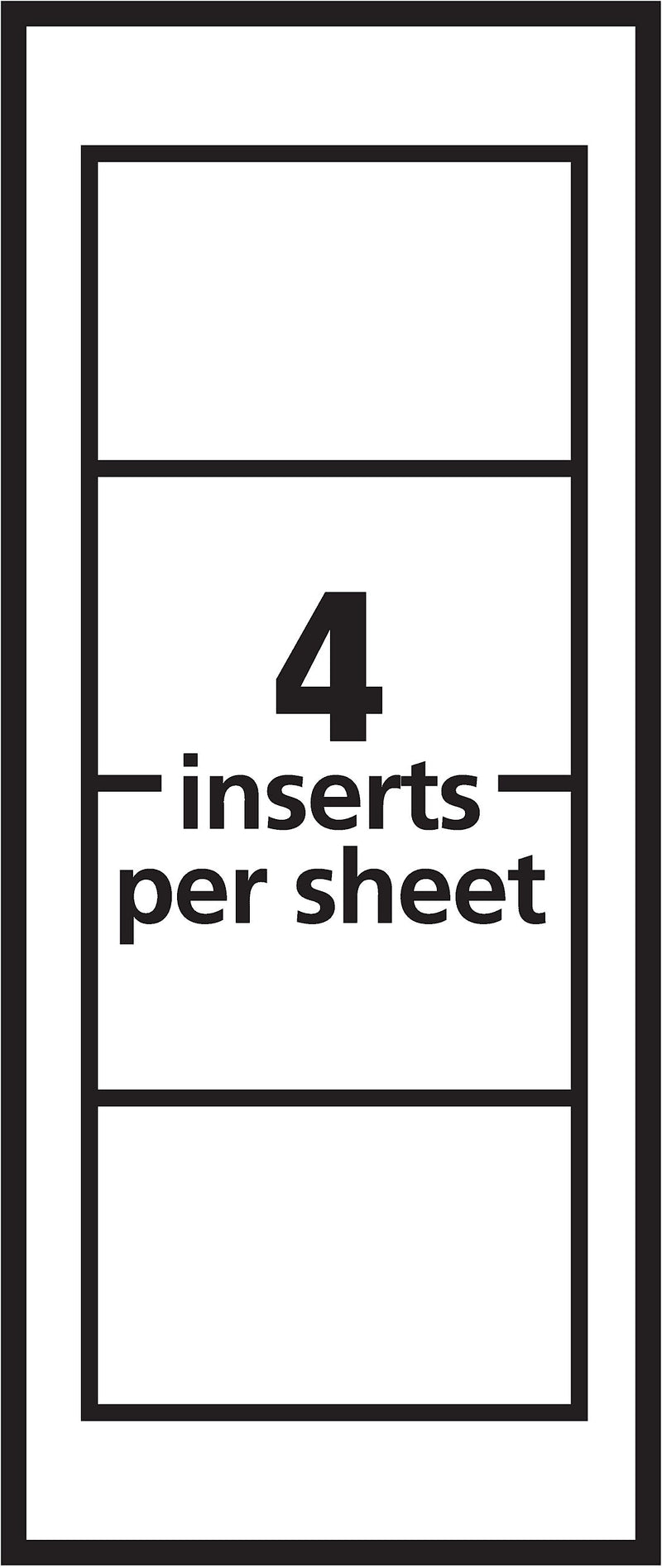 Avery Pin Style Laser/Inkjet Name Badge Kit, 2 1/4" x 3 1/2", Clear Holders with White Inserts, 24/Pack (74652)
