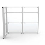 VersaDesk WorkNest 66"H x 79.5"W L-Shaped Cubicle Panel Workstation, White (WNCL-7248-W)