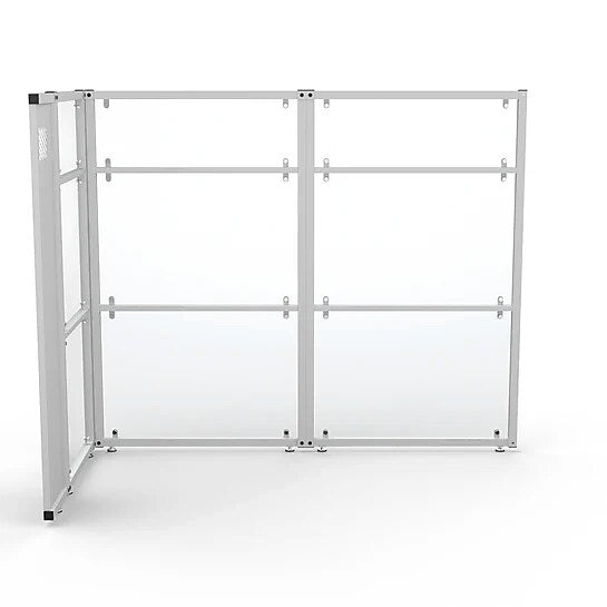 VersaDesk WorkNest 66"H x 79.5"W L-Shaped Cubicle Panel Workstation, White (WNCL-7248-W)