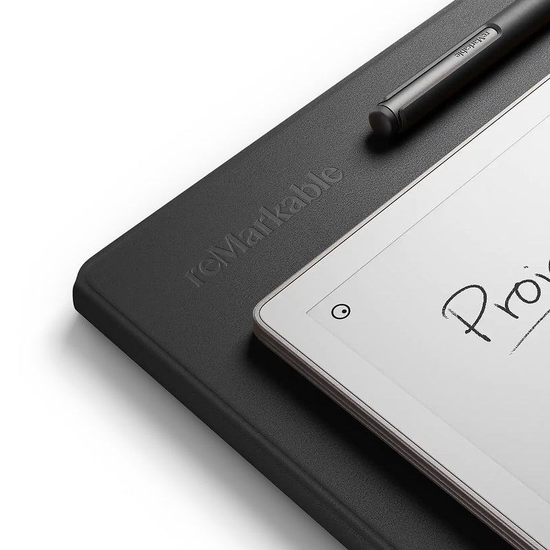 reMarkable Paper Pro Leather 11.8" Book Folio for Paper Pro Tablet, Black (RM07B-1005NW)