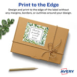 Avery Laser/Inkjet Square Multipurpose Labels, 3" x 3", Matte White, 300 Labels/Box (94101)