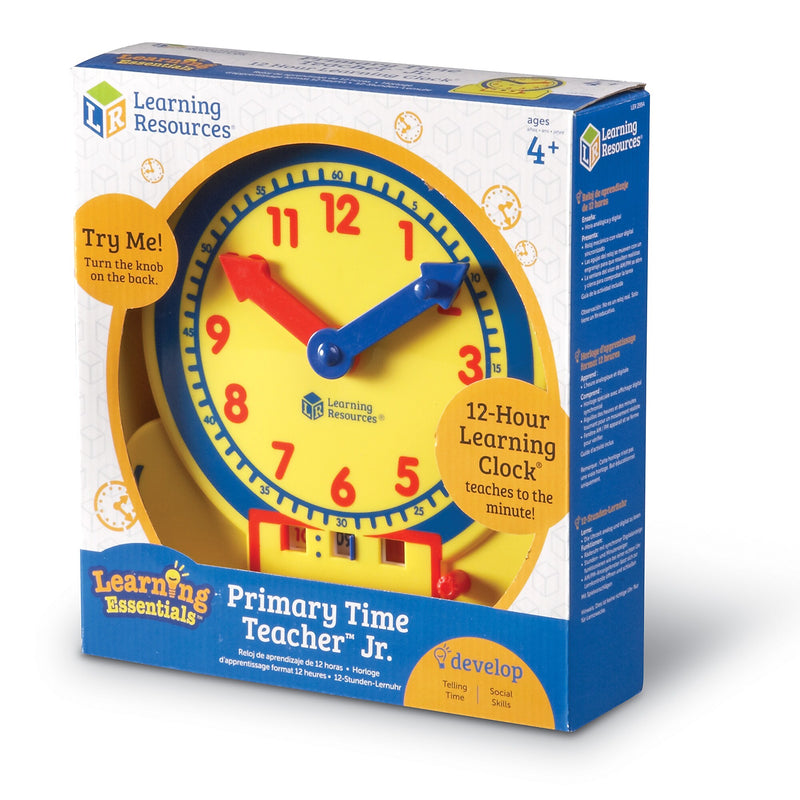 Learning Resources Primary Time Teacher 12-Hour Junior Learning Clock
