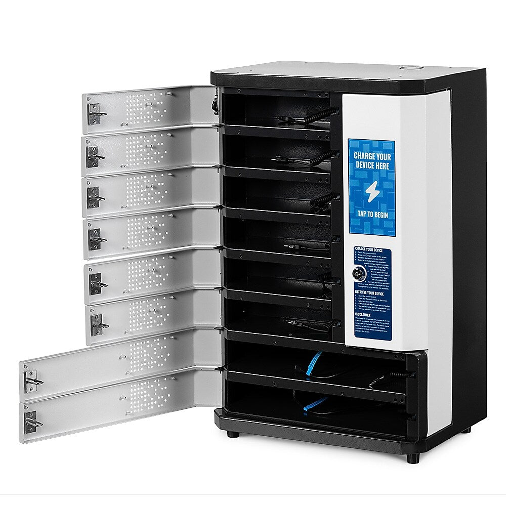 KwikBoost 8-Bay Self-Service Charging Locker, White (CHSL001)