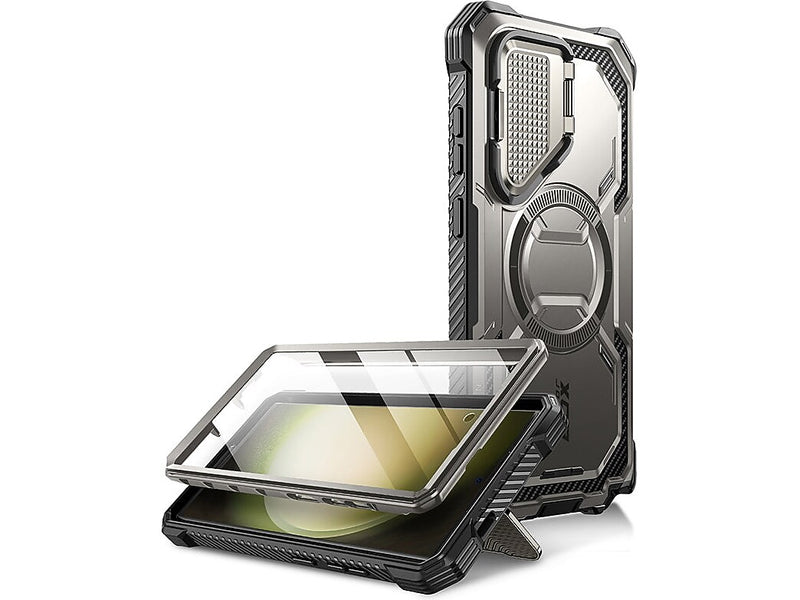 i-Blason Armorbox MagSafe Rugged Case for Samsung Galaxy S24 Ultra, Shock-Absorbing, Titan Gray
