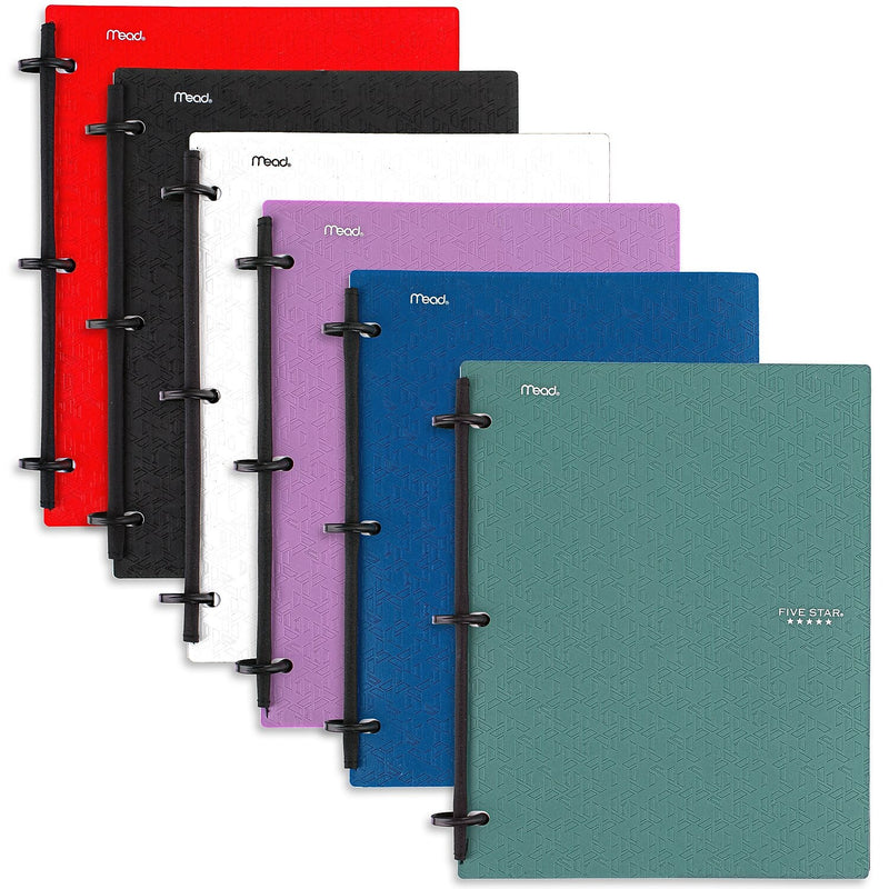 Five Star Flex 3-Subject Notebooks, 8.5" x 11", College Ruled, 120 Sheets (08126)