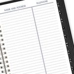 2026 AT-A-GLANCE DayMinder 5" x 8" Weekly Appointment Book, Faux Leather Cover, Black (G210-00-26)