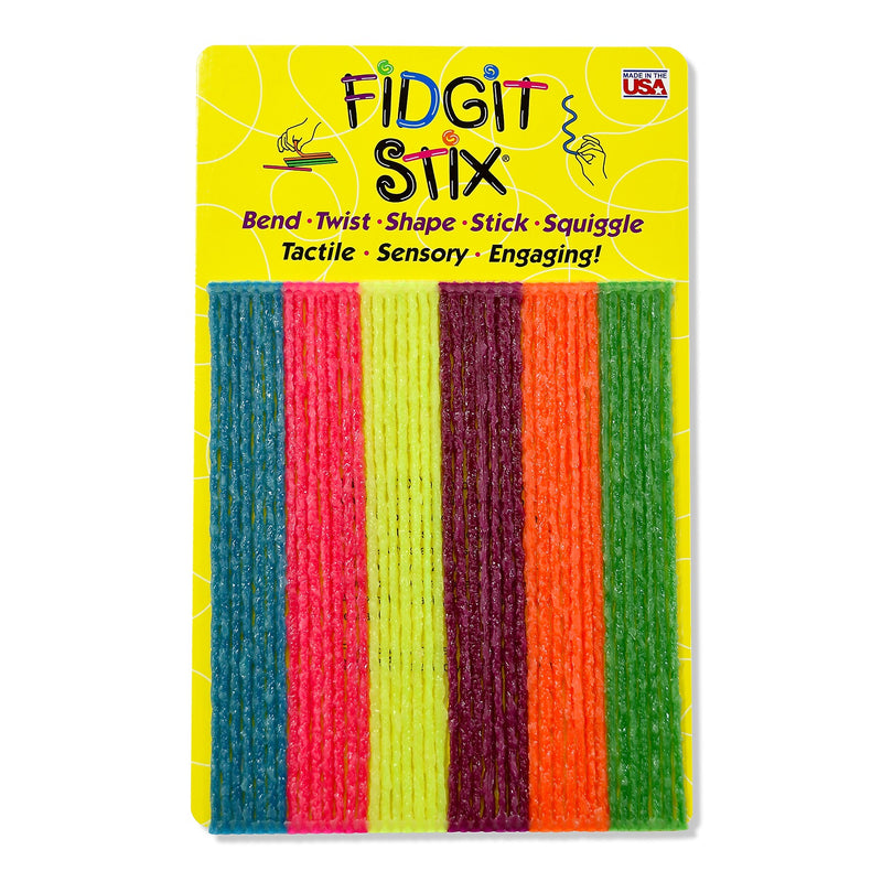 Wikki Stix Fidgit Stix, 42/Pack, 3 Packs/Bundle (WKX207-3)