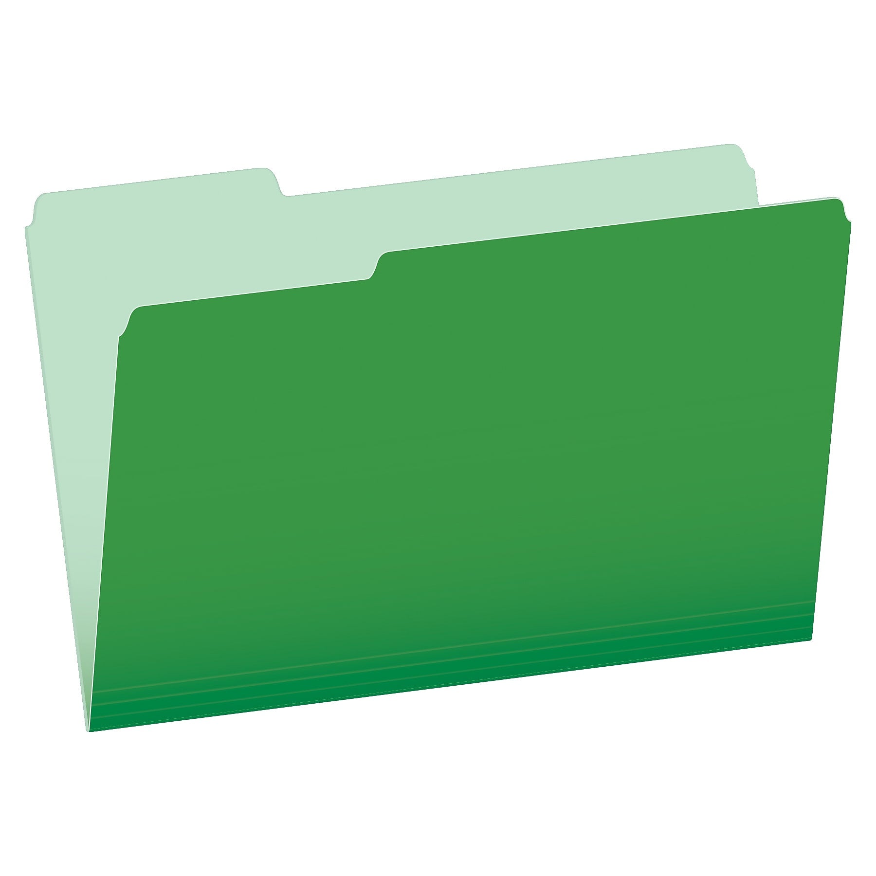Pendaflex Recycled File Folder, 1/3-Cut Tab, Legal Size, Green, 100/Box (43501/3BGR)