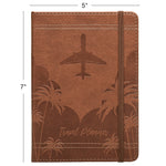 Global Printed Products Travel 5" x 7" Planner, Paperboard Cover, Brown (GPP-0119-A)