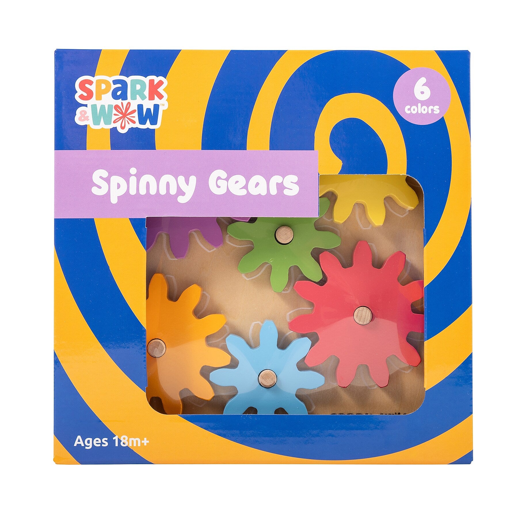 Spark & Wow Spinny Gears, Multicolored, 7 Pieces/Set (CTUSW400029)