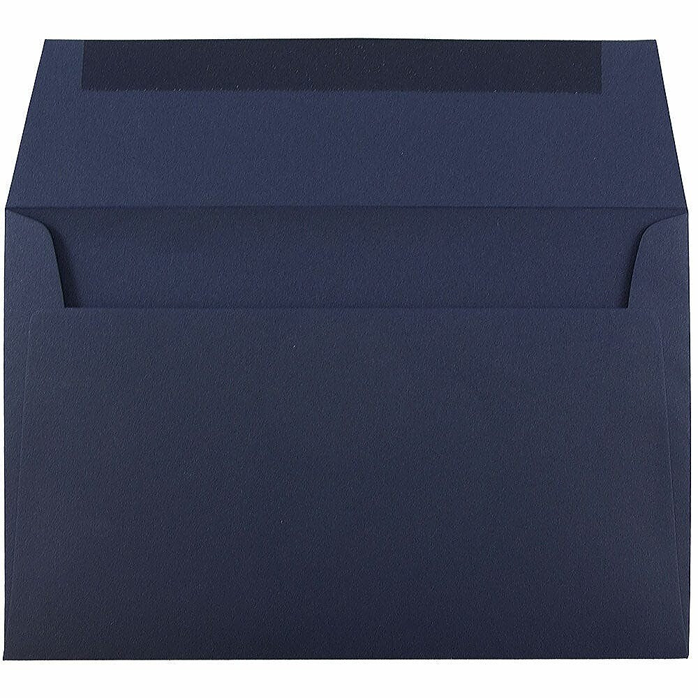 JAM Paper A10 Booklet Envelope, 6" x 9 1/2", Navy Blue, 100/Pack (LEBA867d)