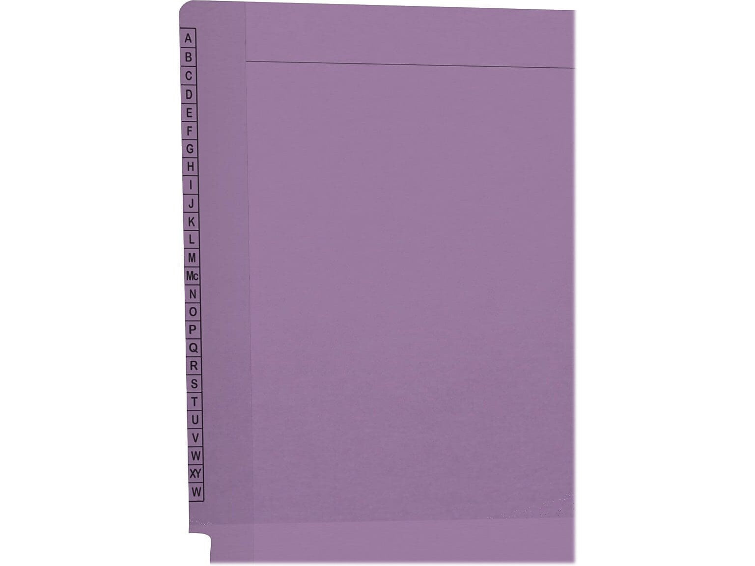 Medical Arts Press Kardex Match Reinforced End Tab File Folder, Straight Cut, Letter-Size, Lavender, 100/Box (F1170-LAV)