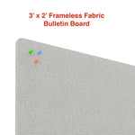 Staples Fabric Bulletin Board, 3' x 2' (ST62831)