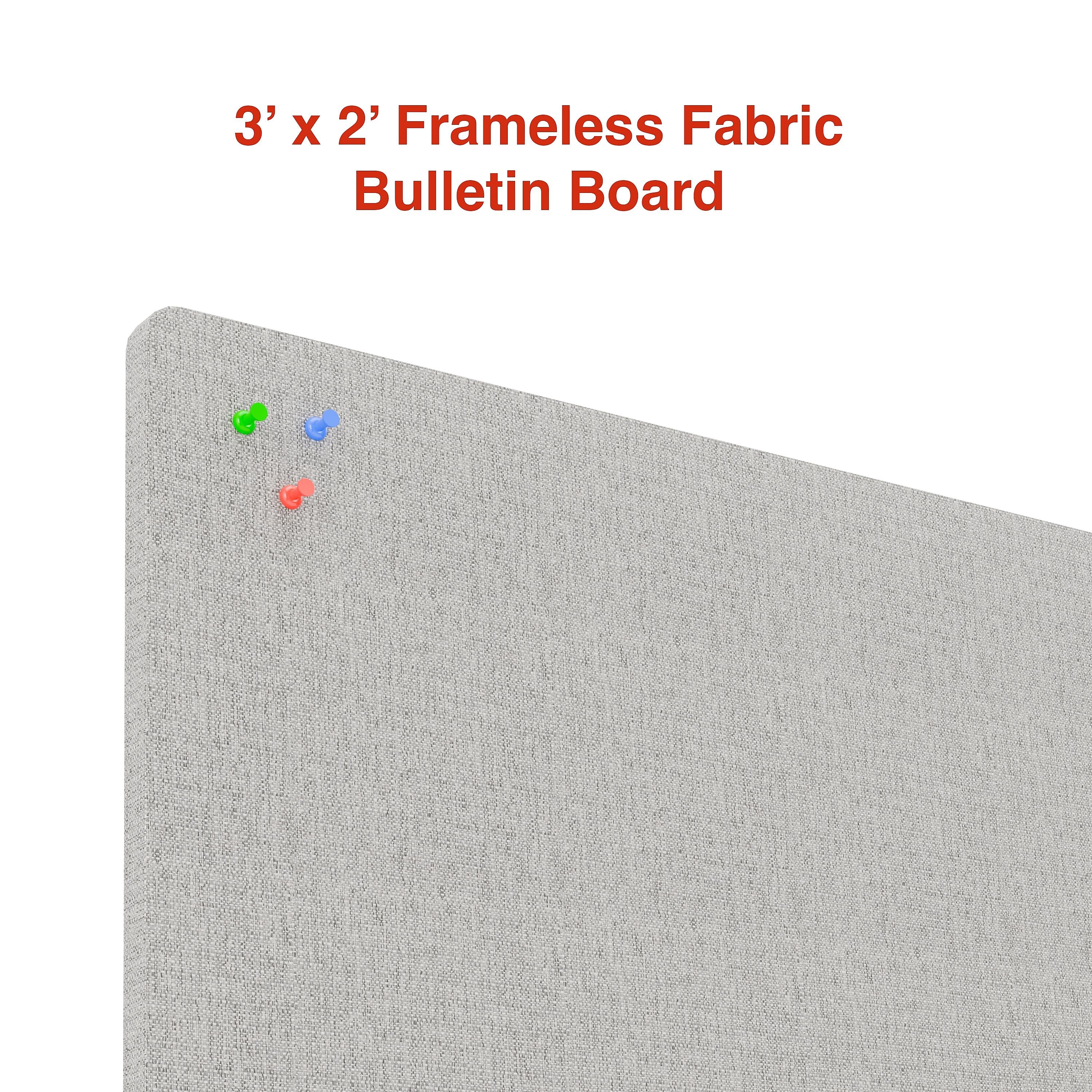 Staples Fabric Bulletin Board, 3' x 2' (ST62831)