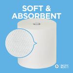 Pacific Blue Ultra Hardwound Paper Towels, 1-Ply, 6 Rolls/Carton (26490)