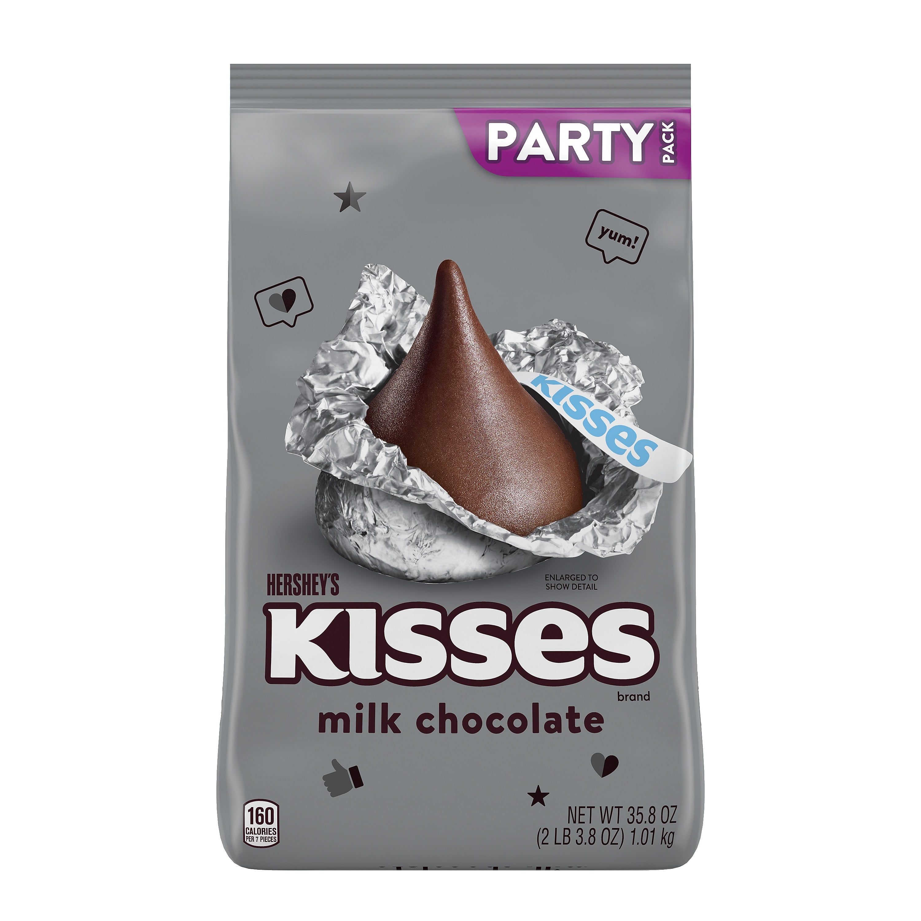 HERSHEY'S KISSES Milk Chocolate Pieces, 35.8 oz. (HEC13480)