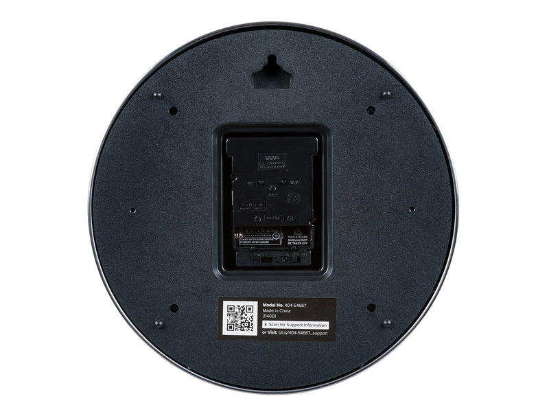 La Crosse Technology Atomic Wall Clock, Metal, 10" (404-54667)