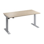 Bush Business Furniture Move 40 Series 60"W Electric Adjustable Standing Desk, Natural Elm/Cool Gray Metallic (M4S6030NESK)