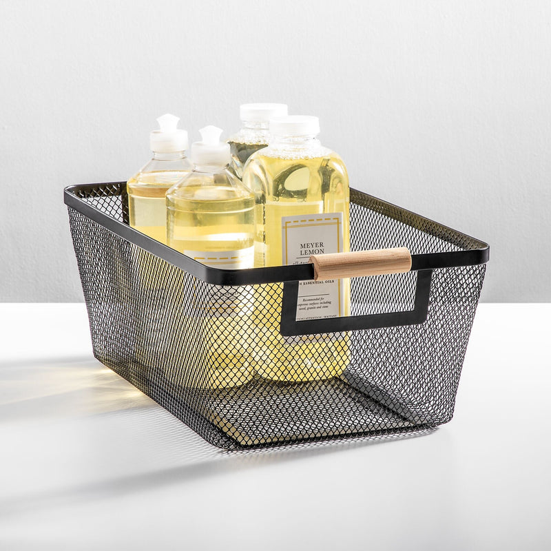 mDesign Steel Organizer, Matte Black (24357W)