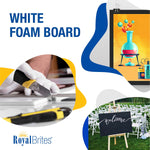 Royal Brites Foam Board,  15" x  20", 10/pk, White