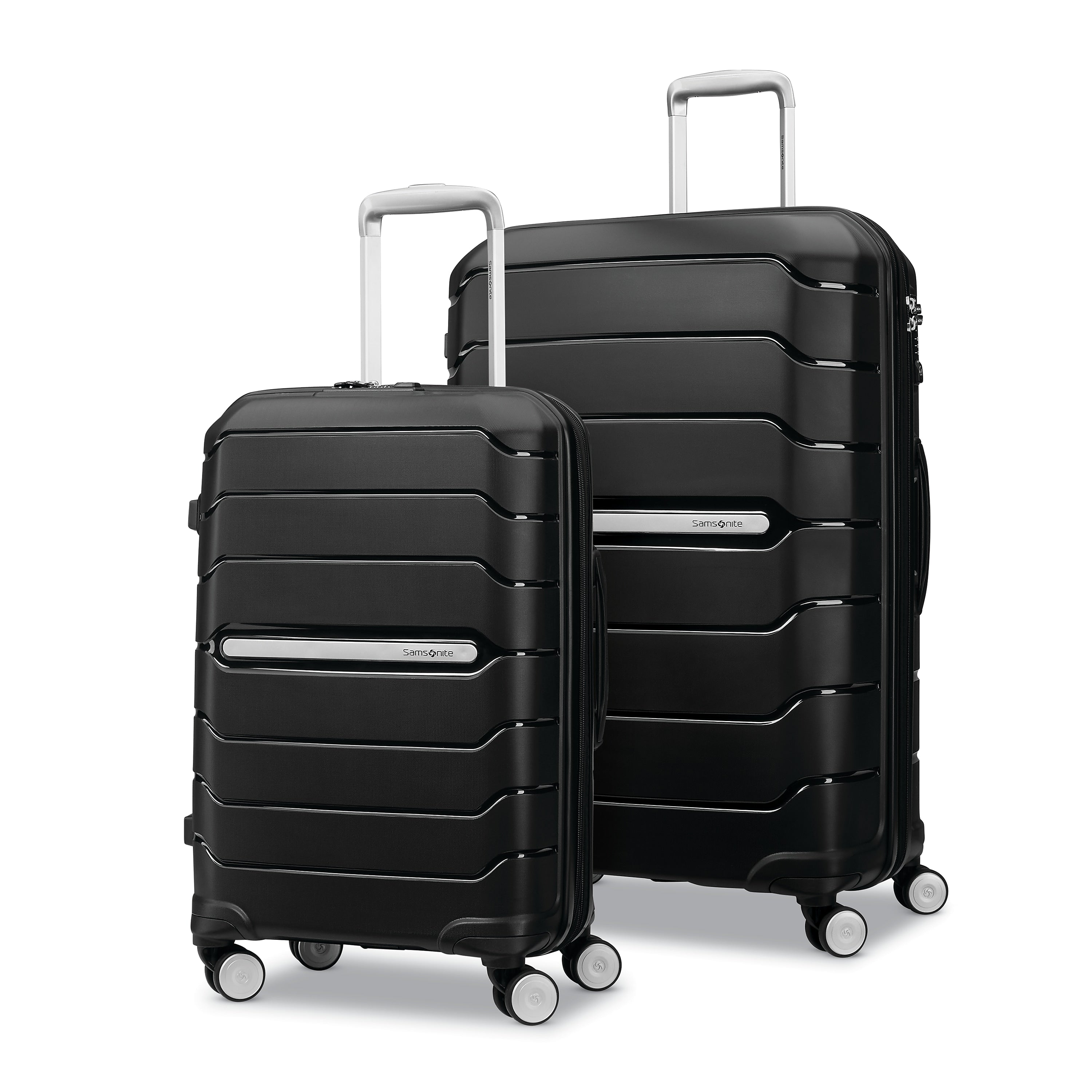 Samsonite Freeform 2-Piece Hardside Luggage Set, 4-Wheeled Spinner, Black (80242-1041)