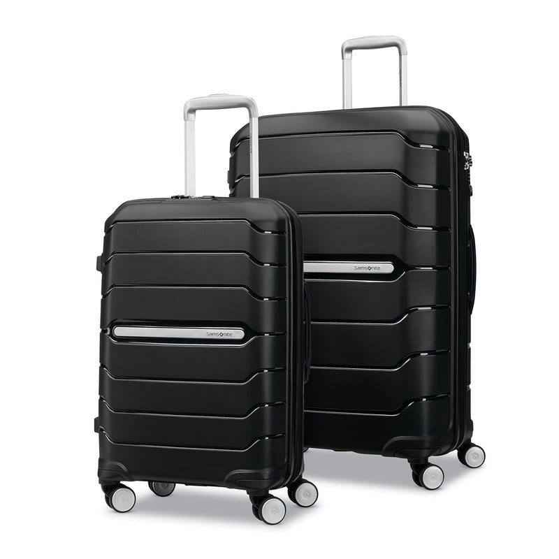 Samsonite Freeform 2-Piece Hardside Luggage Set, 4-Wheeled Spinner, Black (80242-1041)