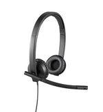 Logitech H570e Noise Canceling Stereo Computer Headset, USB-A, MS Certified (981-001428)