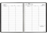 2024-2025 AT-A-GLANCE 8.25" x 11" Academic Weekly Appointment Book, Faux Leather Cover, Black (70-957-05-25)