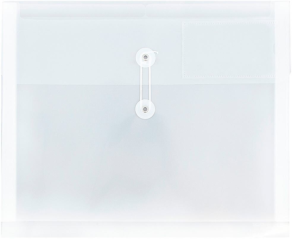JAM Paper Premium Plastic Filing Envelope, Letter, Clear, 3/Pack (JSF228X3)