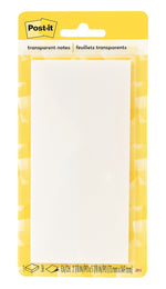 Post-it Super Sticky Notes, Transparent, 30 Sheets/Pad (636-TRSPT)