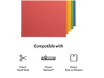 Cricut Smart Paper Die Cutting Sticker Cardstock Sampler, Assorted Colors, 20 Sheets/Pack (2009599)