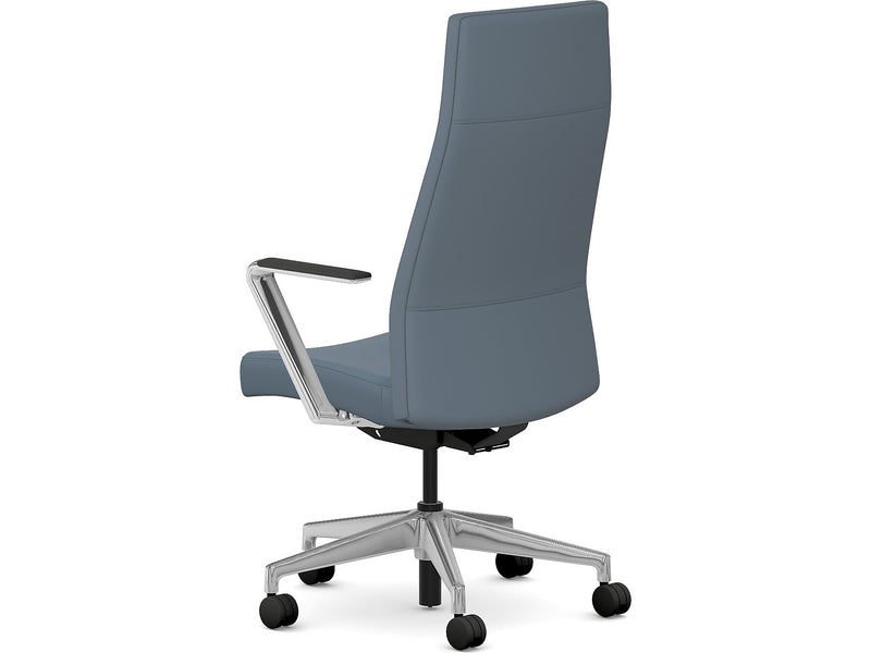 HON Cofi Fabric Swivel Executive Chair, Nimbus/Polished Aluminum (HCFEU.W0.STC.P.H.UR93.CHSTC09.PA)