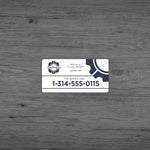 1-Color Advertising Label, Rectangle, 1-1/2" x 3", Qty 3000