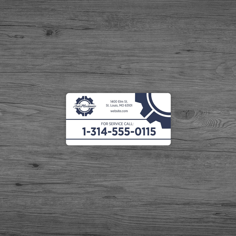 1-Color Advertising Label, Rectangle, 1-1/2" x 3", Qty 3000