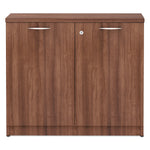 Alera Valencia Series 29.5" Storage Cabinet with 2 Shelves, Modern Walnut (ALEVA613622WA)