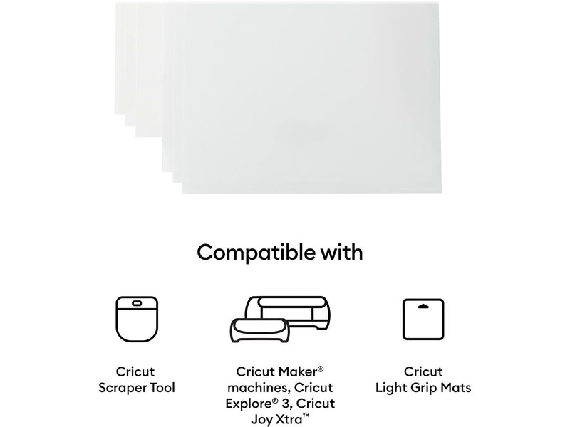 Cricut Die Cutting Printable Waterproof Holographic Sticker Set, Clear (2010350)