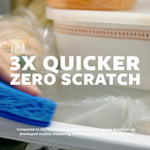 Scotch-Brite Non-Scratch Scrub Sponge, Blue, 3/Pack (MP-3-8-D)